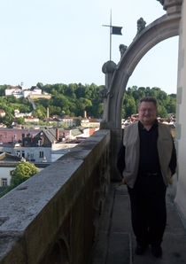 Hans Proft bei der Feier zum 10000. RegioWiki-Artikel auf dem Passauer Rathausturm